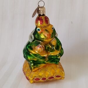 Colorful King Frog Christmas Tree  Ornament